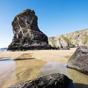 Bedruthan Steps Beach in North Cornwall